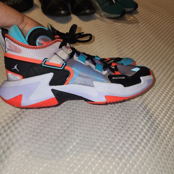 AIR JORDAN EUC MENS SIZE 12 WHY NOT Zer0.5 CHILDHOOD SPORT SNEAKERS - Picture 9 of 12